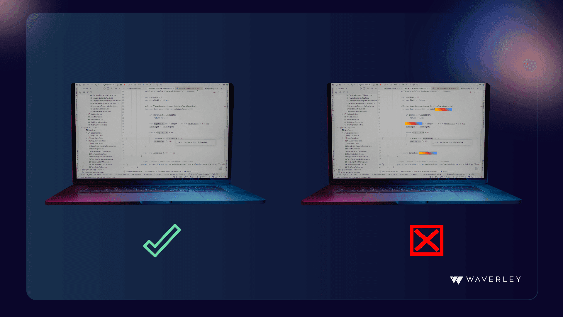 Good code vs messy code