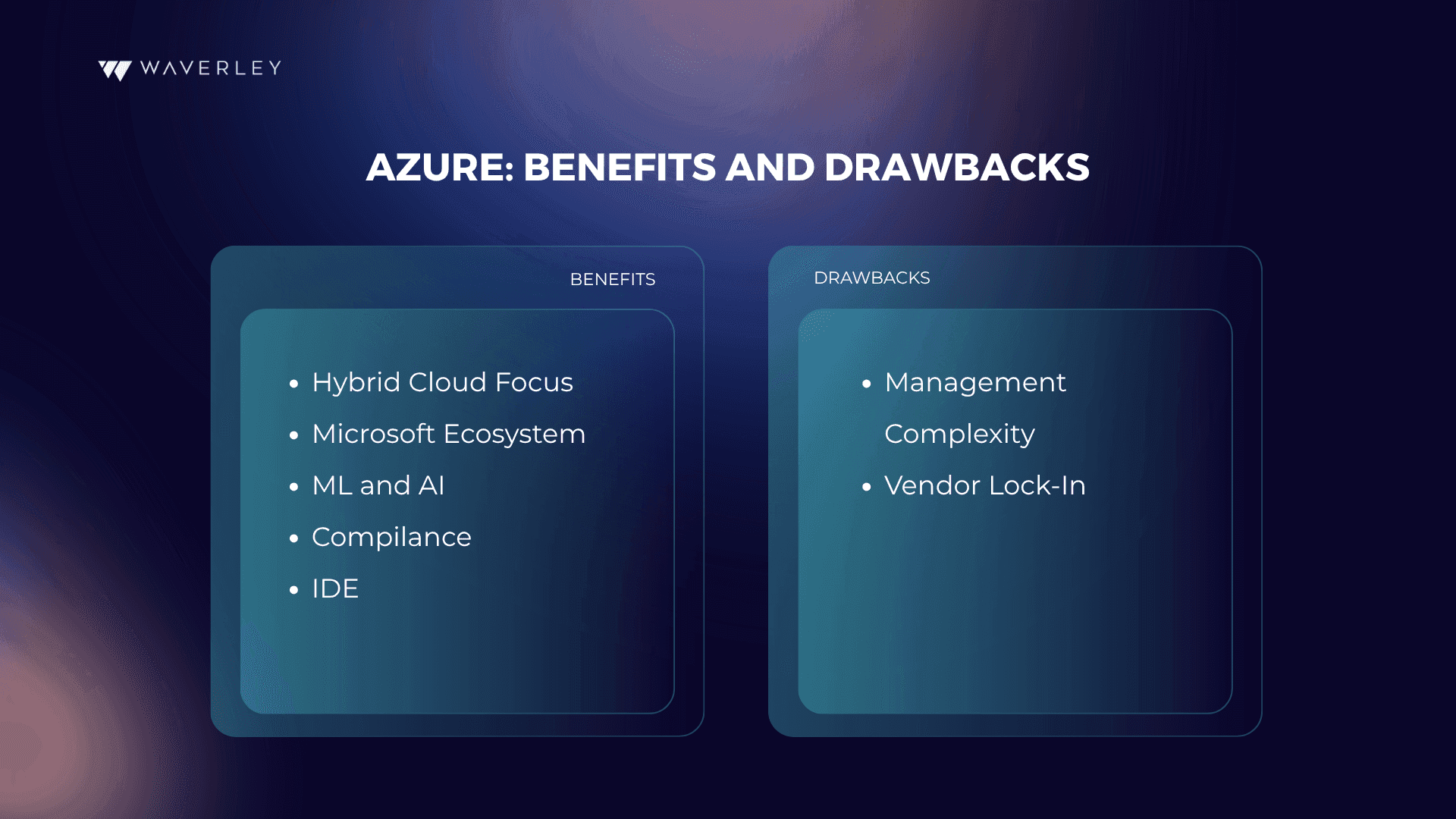 Azure Pros and Cons