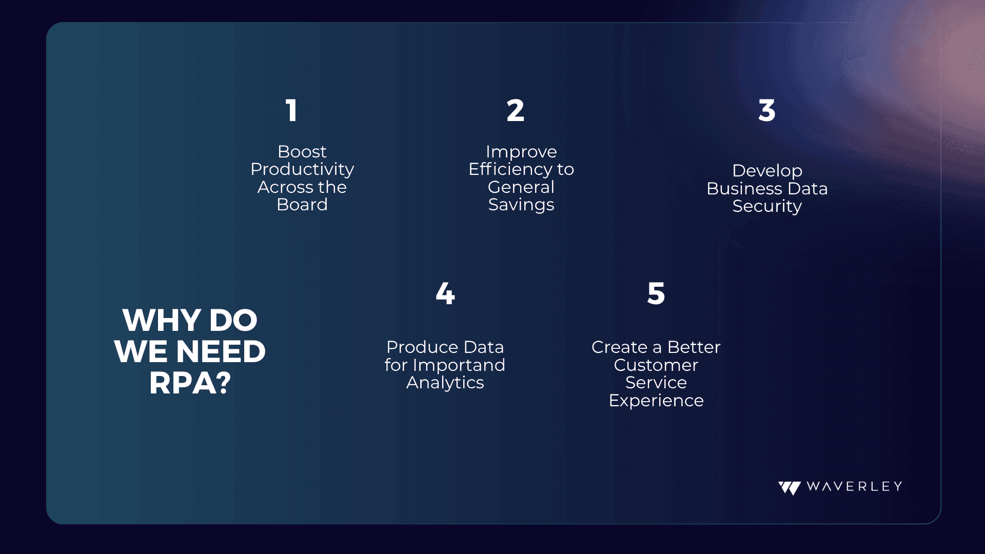 Why do we need RPA?