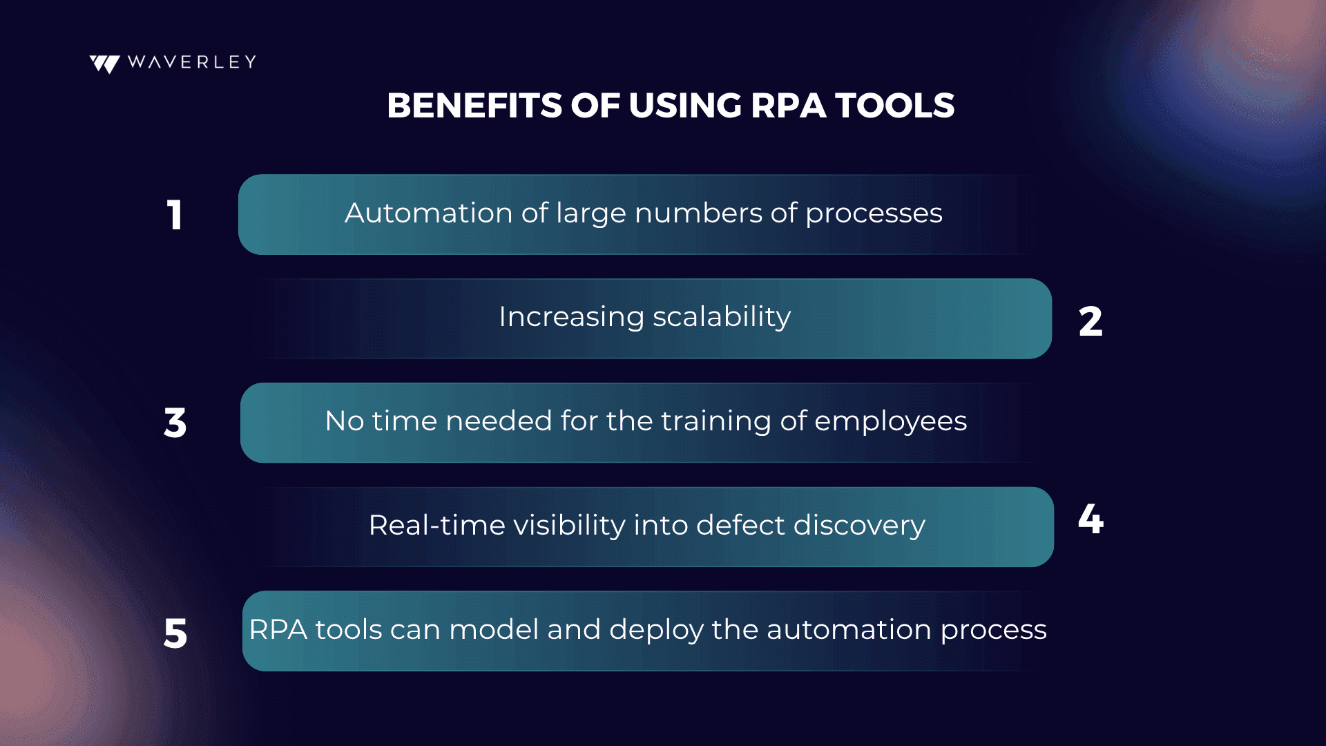 Benefits of using RPA tools