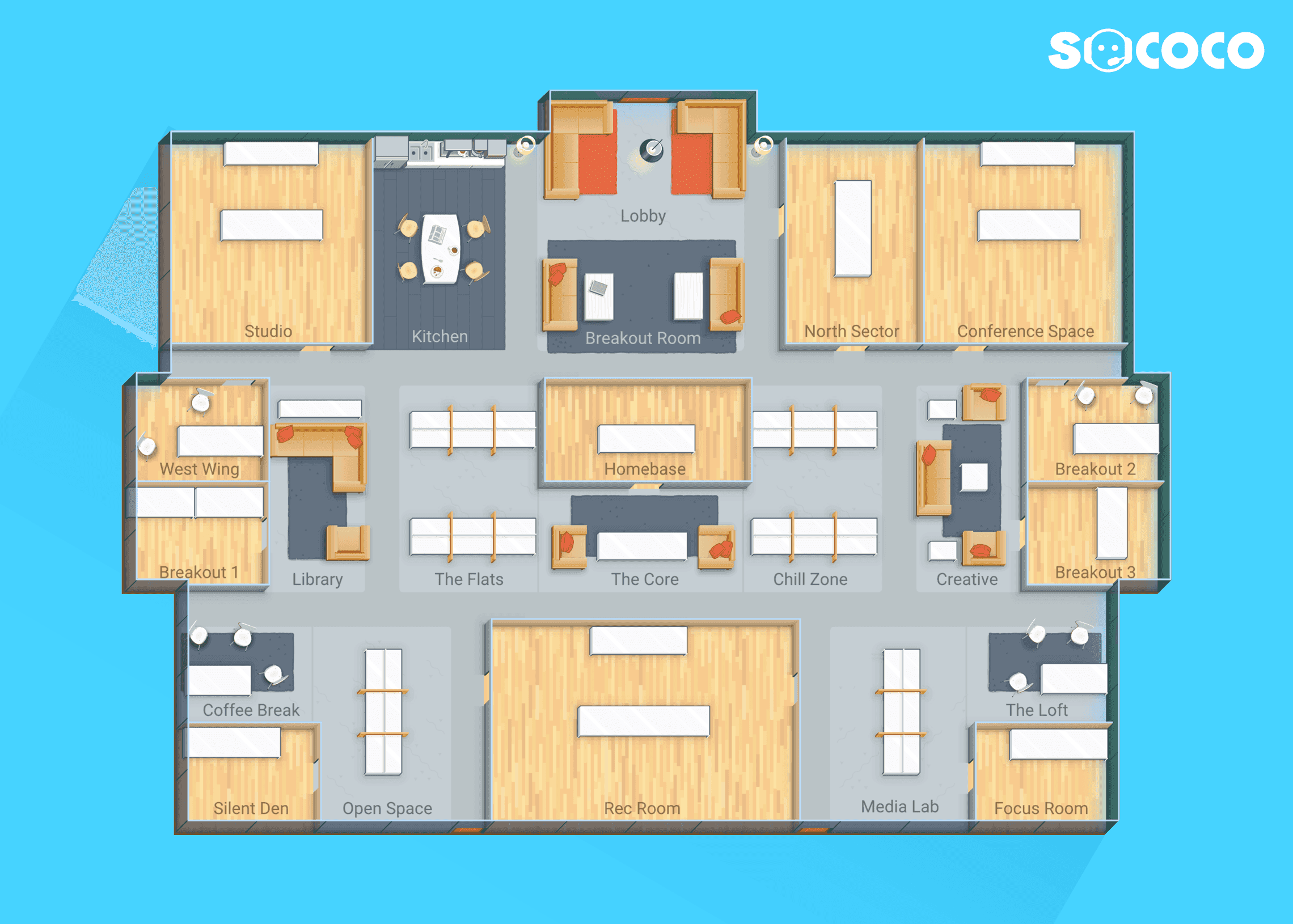 Sococo: iOS Application for the Virtual Office System