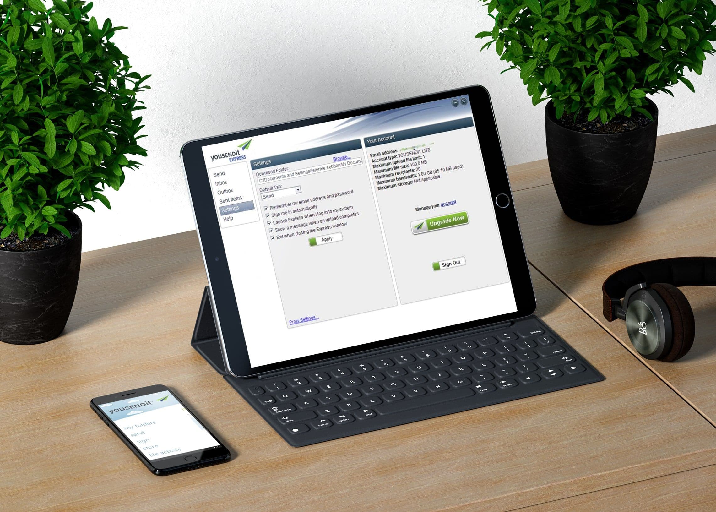 YouSendIt: Web And Mobile Applications for File Sharing
