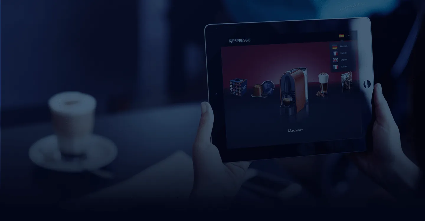 Nespresso: iOS Application for Coffee Retail background