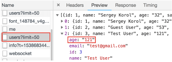 Check browser's Network tab analysis