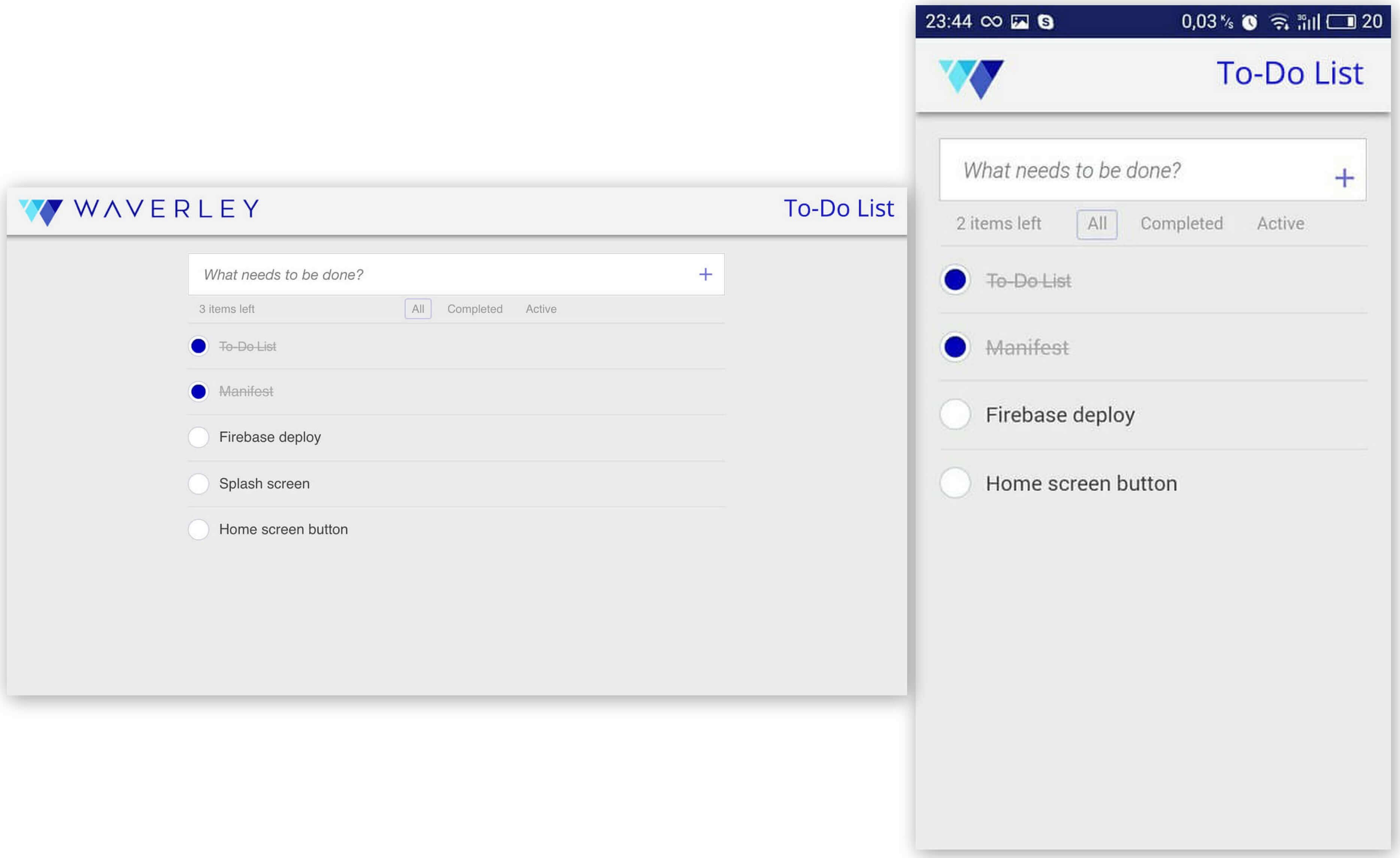 To-do List App skeleton built from app.js